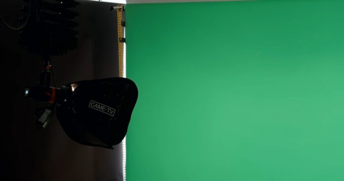 Green screen and camera