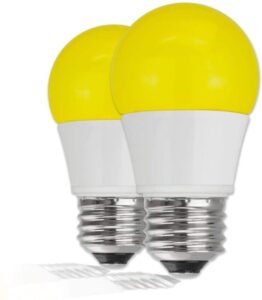 TCP 5 Watt LED Yellow Bug Light Bulbs