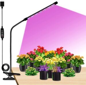 Grow Lights LED Plant Full Spectrum Single-Head 20W Clip-on Plant Grow Lights for Indoor Plant