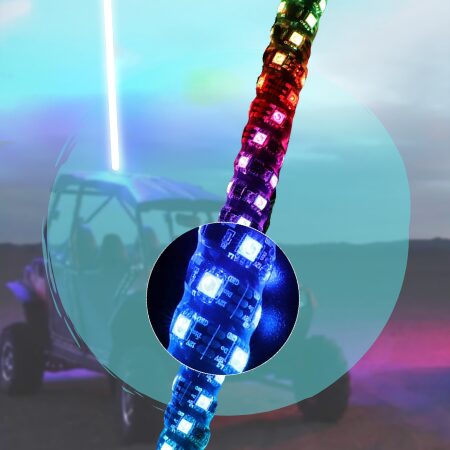 Niwaker 4ft LED Whip Lights