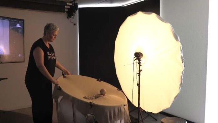 lighting set for newborn photography