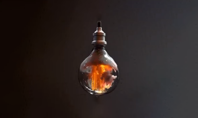 Bulb with gas