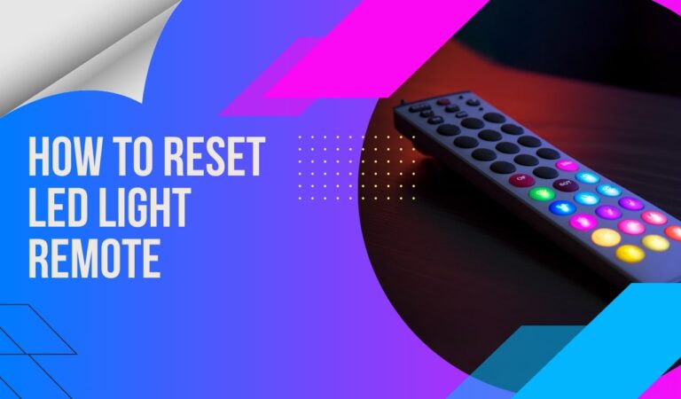 How To Reset LED Light Remote