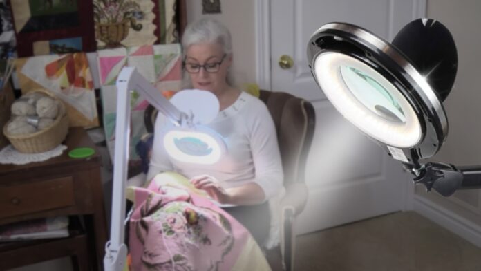 Brightech Light View Pro Magnifying Floor Lamp