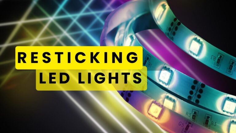 Resticking LED Lights