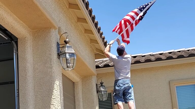 HOW TO INSTALL A FLAG ON A HOUSE