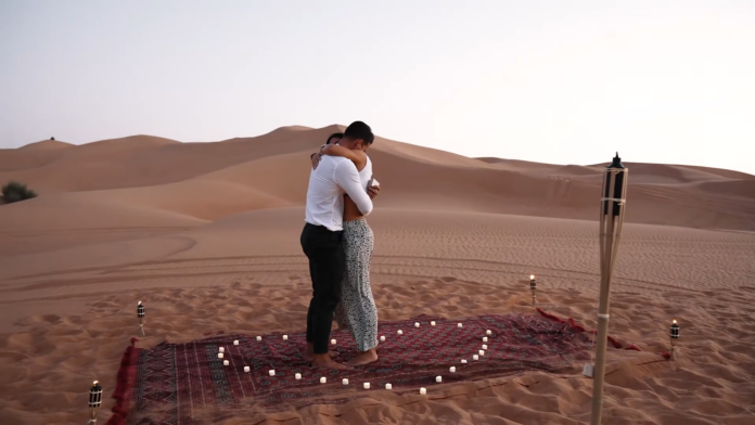 Marriage Proposal in the Dubai Desert